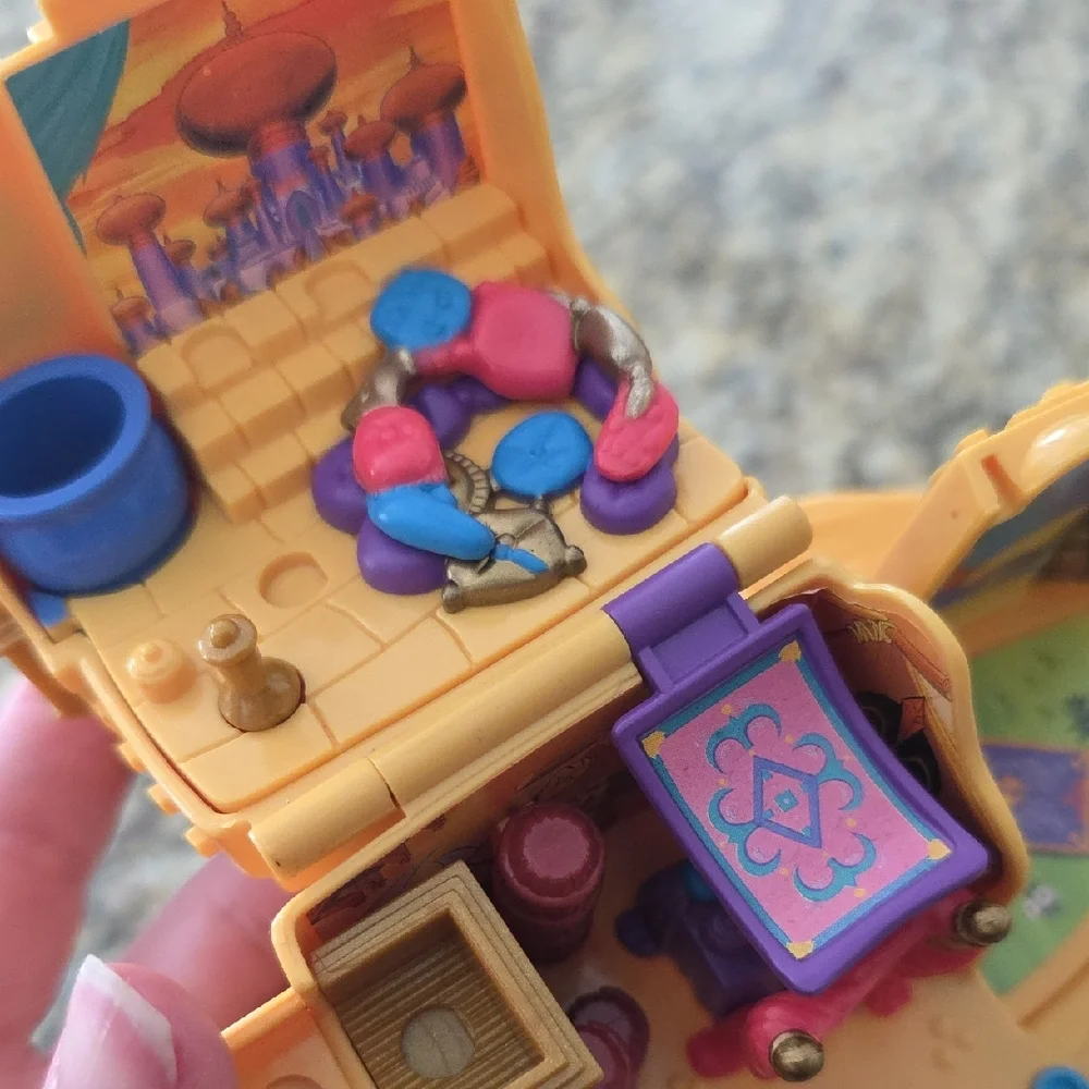 Vintage 1995 Disney Polly Pocket Aladdin Agrabah Marketplace Playset Bluebird
